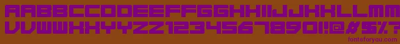 Base45Regular Font – Purple Fonts on Brown Background