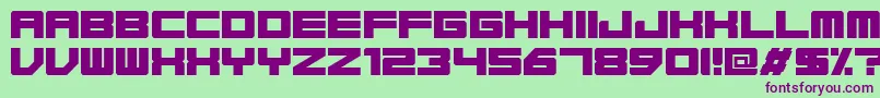 Base45Regular Font – Purple Fonts on Green Background