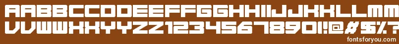 Base45Regular Font – White Fonts on Brown Background