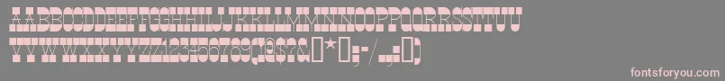 Ponsonbynf Font – Pink Fonts on Gray Background