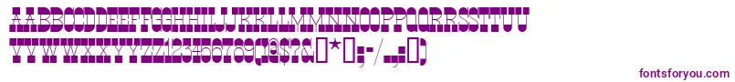 Ponsonbynf Font – Purple Fonts on White Background