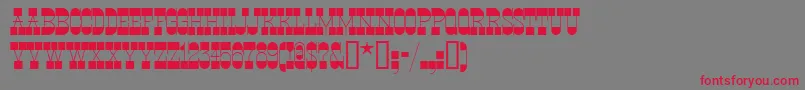 Ponsonbynf Font – Red Fonts on Gray Background