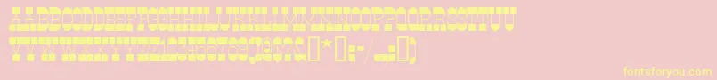 Ponsonbynf Font – Yellow Fonts on Pink Background