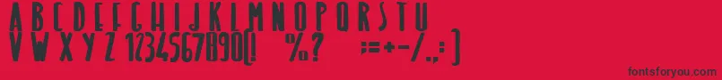 LightOfTheMermaid Font – Black Fonts on Red Background