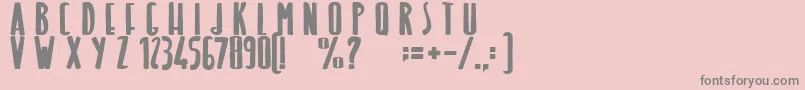 Police LightOfTheMermaid – polices grises sur fond rose