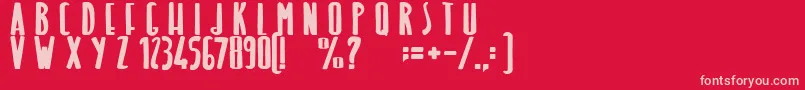 LightOfTheMermaid Font – Pink Fonts on Red Background