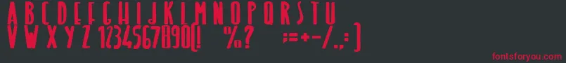 LightOfTheMermaid Font – Red Fonts on Black Background