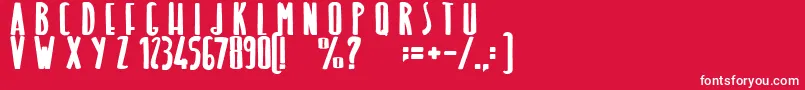 LightOfTheMermaid Font – White Fonts on Red Background