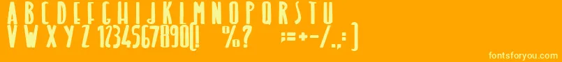 LightOfTheMermaid Font – Yellow Fonts on Orange Background