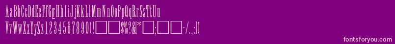 Шрифт ElvensskRegular – розовые шрифты на фиолетовом фоне