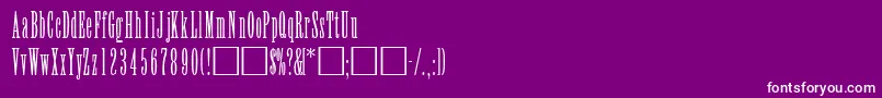 ElvensskRegular Font – White Fonts on Purple Background
