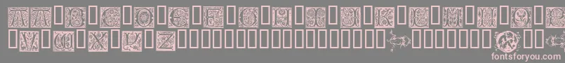 VampyresGarden Font – Pink Fonts on Gray Background