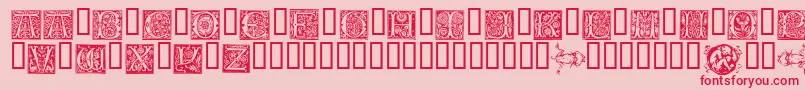 VampyresGarden Font – Red Fonts on Pink Background