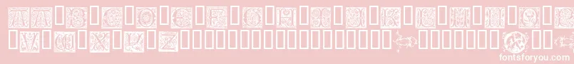 VampyresGarden Font – White Fonts on Pink Background