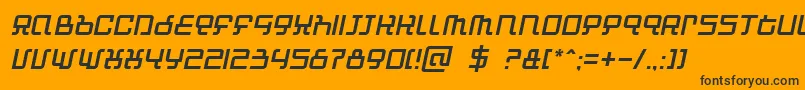 Подробнее о шрифте AutomindItalic Шрифт AutomindItalic – чёрные шрифты на оранжевом фоне