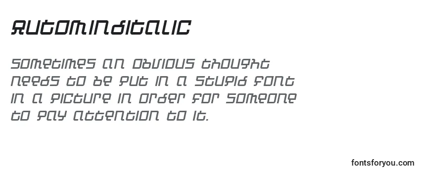 Review of the AutomindItalic Font