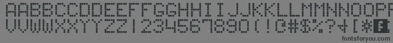 フォント60sScoreboard – 黒い文字の灰色の背景