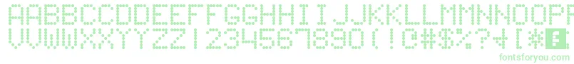 60sScoreboard Font – Green Fonts on White Background