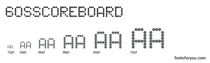 Размеры шрифта 60sScoreboard