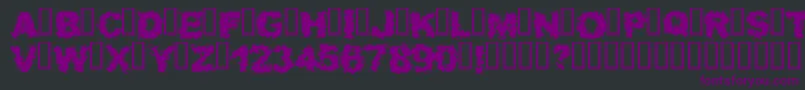 Waitab ffy Font – Purple Fonts on Black Background