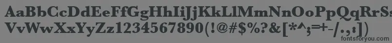 Urwbaskertultbol Font – Black Fonts on Gray Background