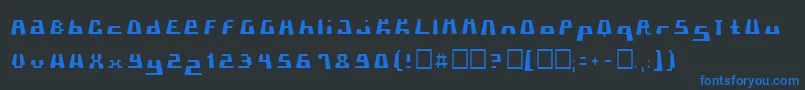 Подробнее о шрифте Pormaskklmd Шрифт Pormaskklmd – синие шрифты на чёрном фоне