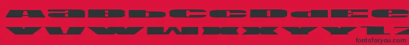 Usav2e Font – Black Fonts on Red Background