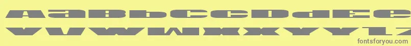 Usav2e Font – Gray Fonts on Yellow Background
