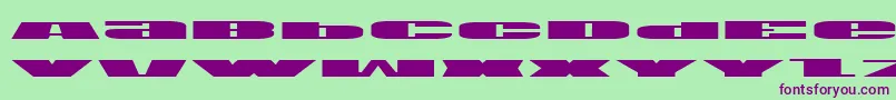 Usav2e Font – Purple Fonts on Green Background