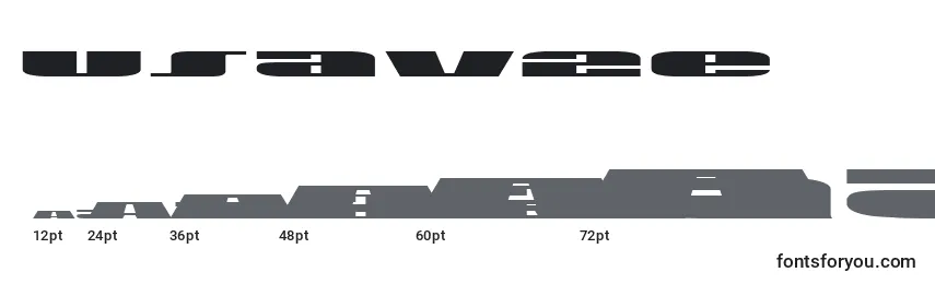 Размеры шрифта Usav2e