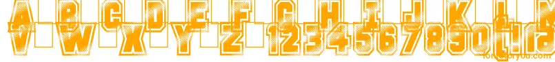 GlitterCampus-Schriftart – Orangefarbene Schriften