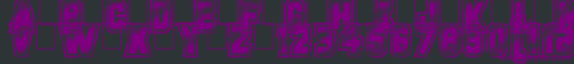 GlitterCampus Font – Purple Fonts on Black Background