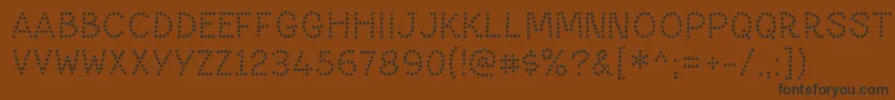 PaltimedotRegular Font – Black Fonts on Brown Background
