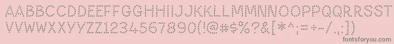 PaltimedotRegular Font – Gray Fonts on Pink Background