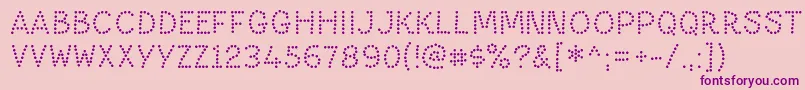 PaltimedotRegular Font – Purple Fonts on Pink Background