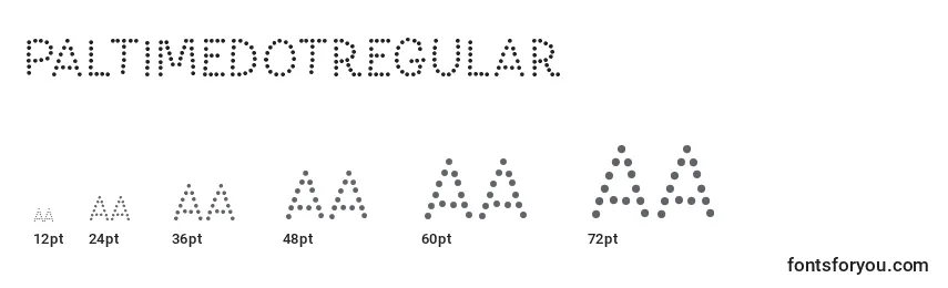 PaltimedotRegular Font Sizes