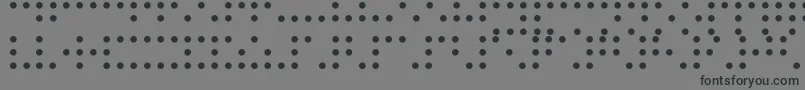 BraillePrinting Font – Black Fonts on Gray Background