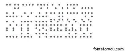 Przegląd czcionki BraillePrinting