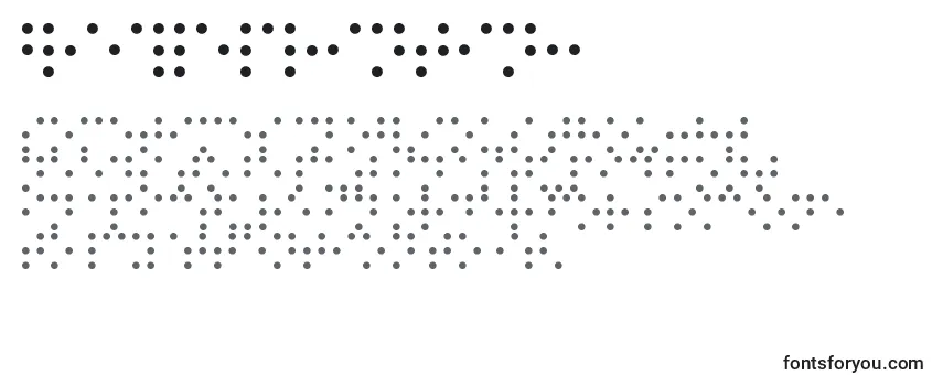 Przegląd czcionki BraillePrinting