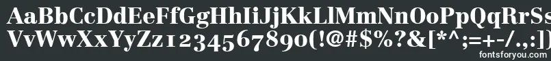 CenturyRepriseBlackosSsiBold-fontti – valkoiset fontit mustalla taustalla