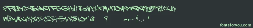 GhettoBlasterz Font – Green Fonts on Black Background