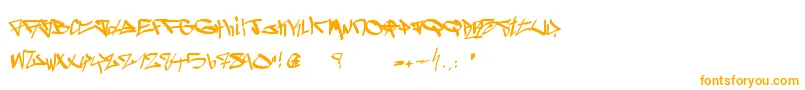 GhettoBlasterz Font – Orange Fonts on White Background