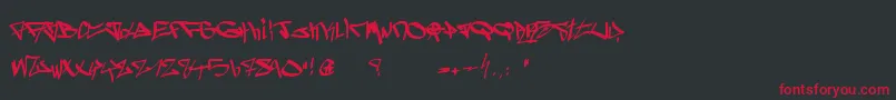 GhettoBlasterz Font – Red Fonts on Black Background