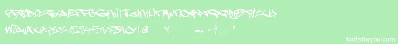 GhettoBlasterz Font – White Fonts on Green Background