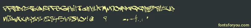 GhettoBlasterz Font – Yellow Fonts on Black Background