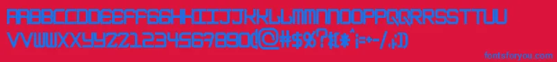 EpicenterBlack Font – Blue Fonts on Red Background