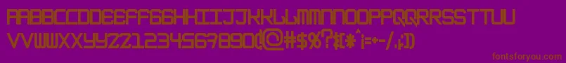 EpicenterBlack Font – Brown Fonts on Purple Background