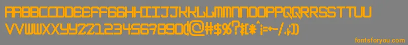 EpicenterBlack-Schriftart – Orangefarbene Schriften auf grauem Hintergrund