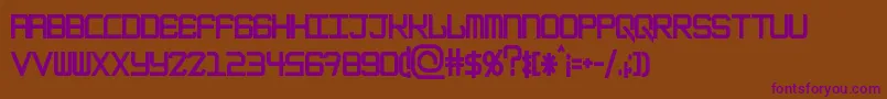 EpicenterBlack Font – Purple Fonts on Brown Background