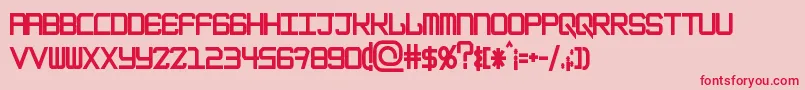 フォントEpicenterBlack – ピンクの背景に赤い文字